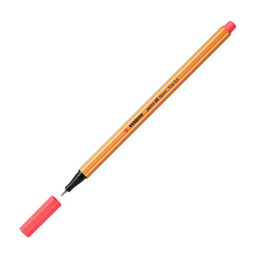 Picture of STABILO FINELINER PEN NEON RED (88/040)